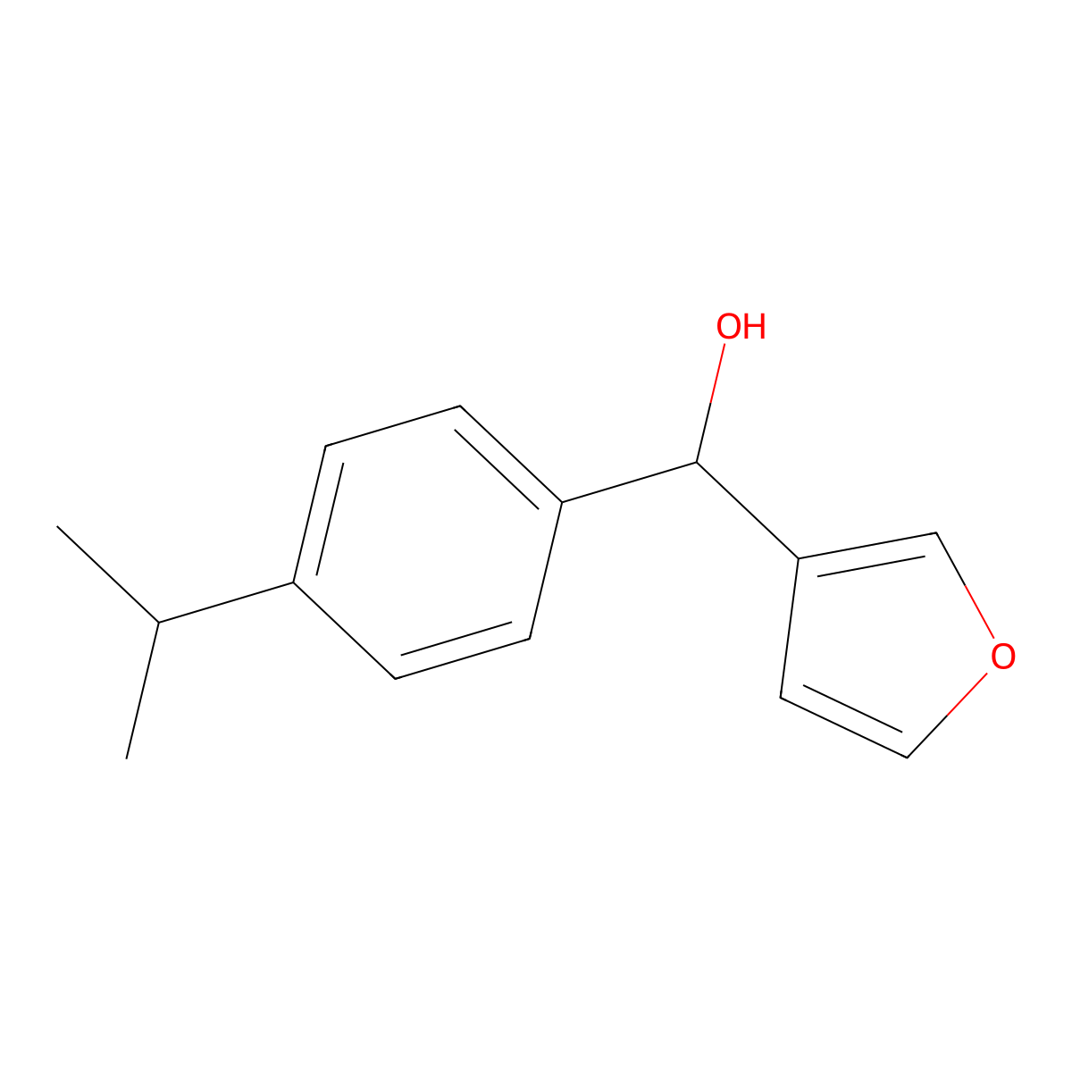 Furan-3-yl(4-isopropylphenyl)methanol molecular structure, CAS 1248982-13-9
