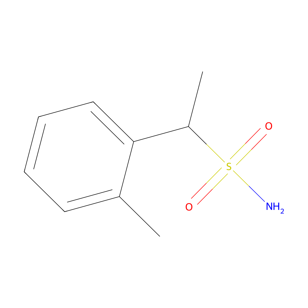 1-(2-Methylphenyl)ethane-1-sulfonamide molecular structure, CAS 1248982-18-4