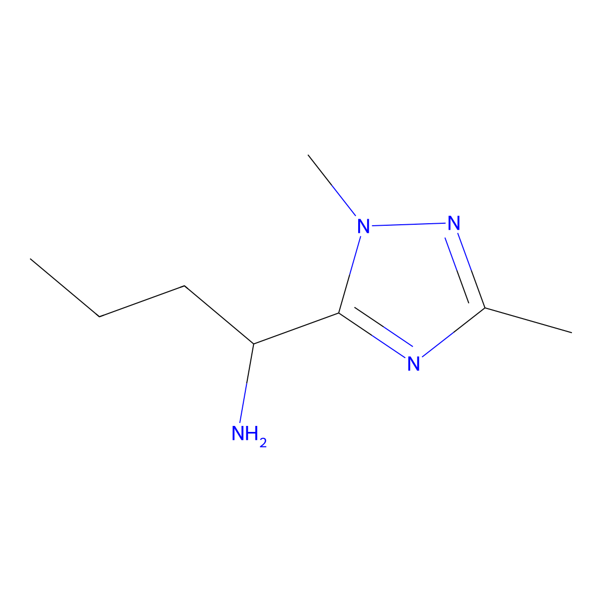 1-(1,3-Dimethyl-1h-1,2,4-triazol-5-yl)butan-1-amine molecular structure, CAS 1248983-80-3
