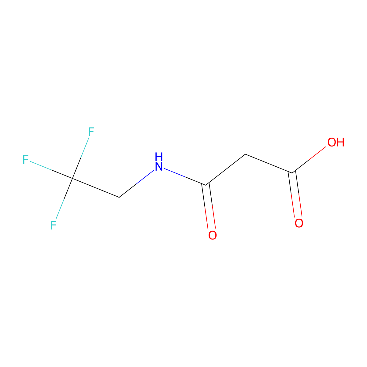2-[(2,2,2-Trifluoroethyl)carbamoyl]acetic acid molecular structure, CAS 1248985-24-1