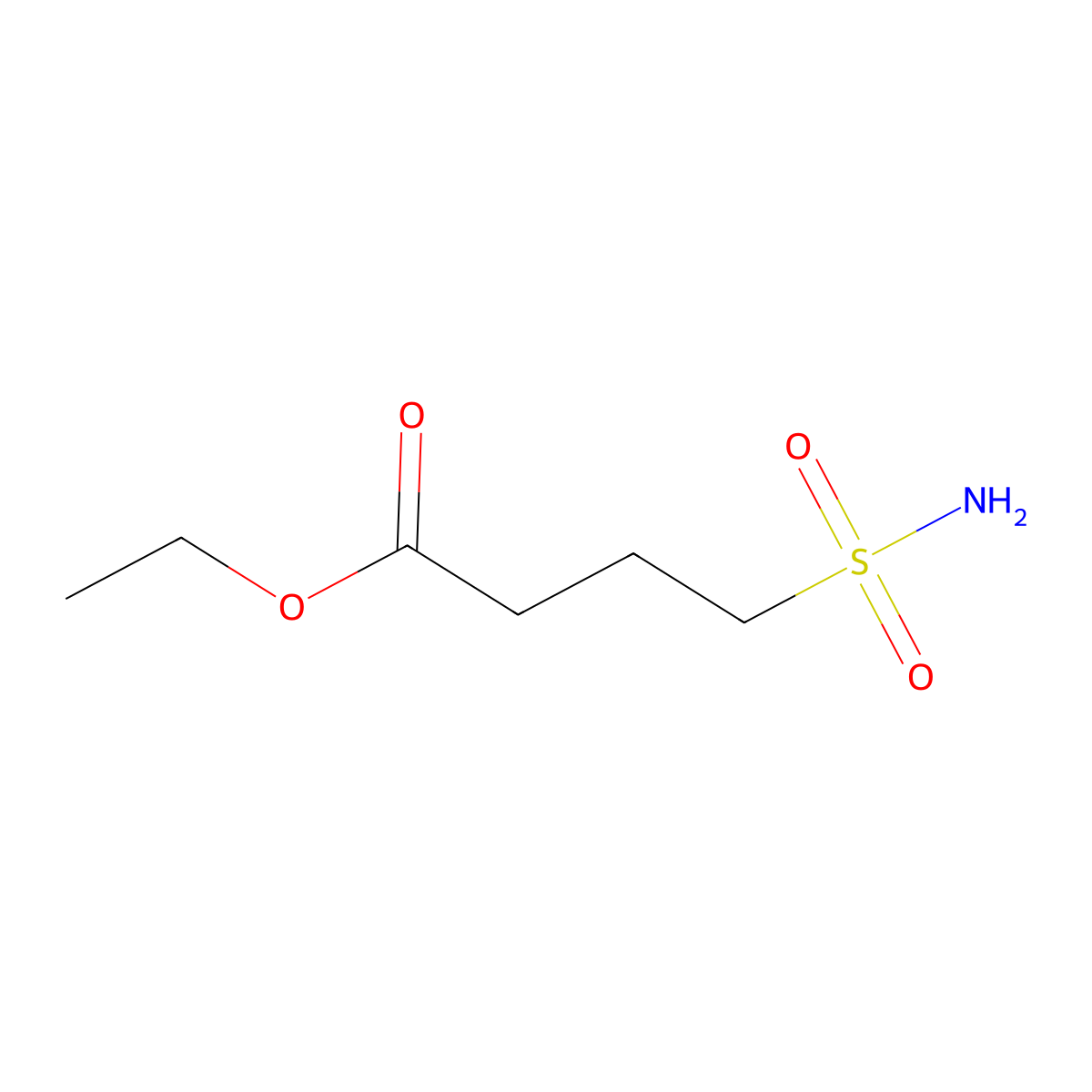 Ethyl 4-sulfamoylbutanoate molecular structure, CAS 1248986-97-1