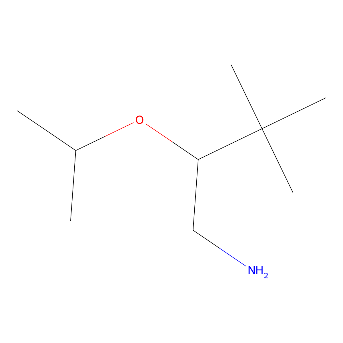 3,3-Dimethyl-2-(propan-2-yloxy)butan-1-amine molecular structure, CAS 1248987-58-7