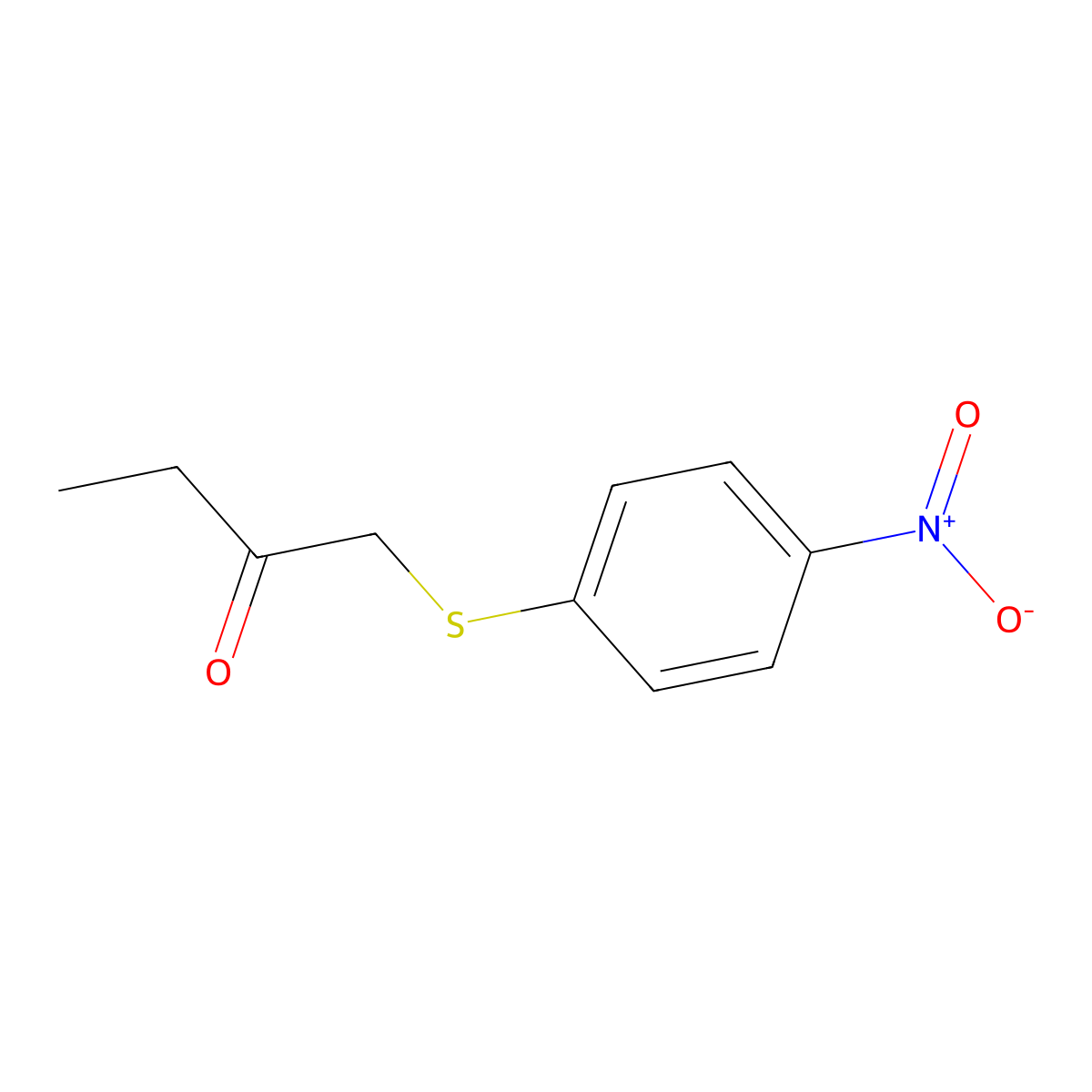 1-((4-Nitrophenyl)thio)butan-2-one molecular structure, CAS 1248993-32-9