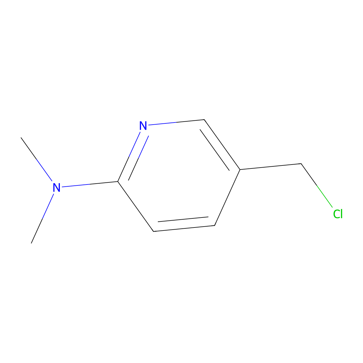 5-(Chloromethyl)-N,N-dimethylpyridin-2-amine molecular structure, CAS 1248994-14-0