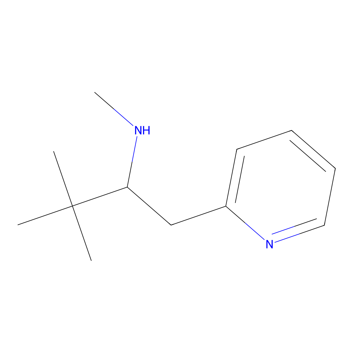 [3,3-Dimethyl-1-(pyridin-2-yl)butan-2-yl](methyl)amine molecular structure, CAS 1248995-71-2