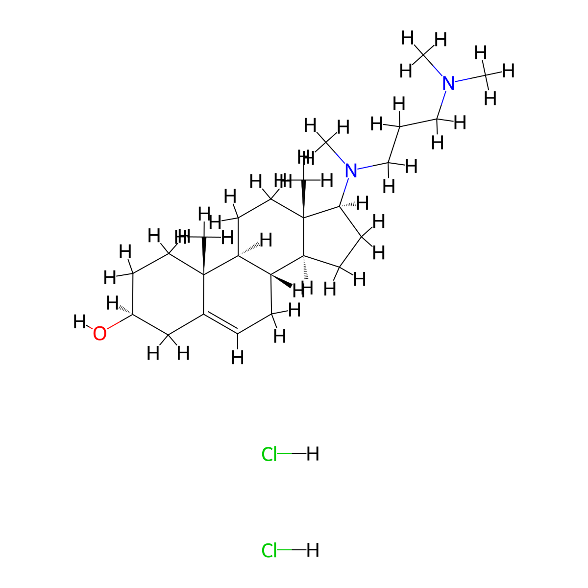 Azacosterol Hydrochloride molecular structure, CAS 1249-84-9