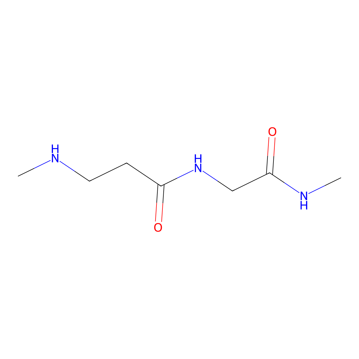 3-(methylamino)-N-[(methylcarbamoyl)methyl]propanamide molecular structure, CAS 1249001-11-3