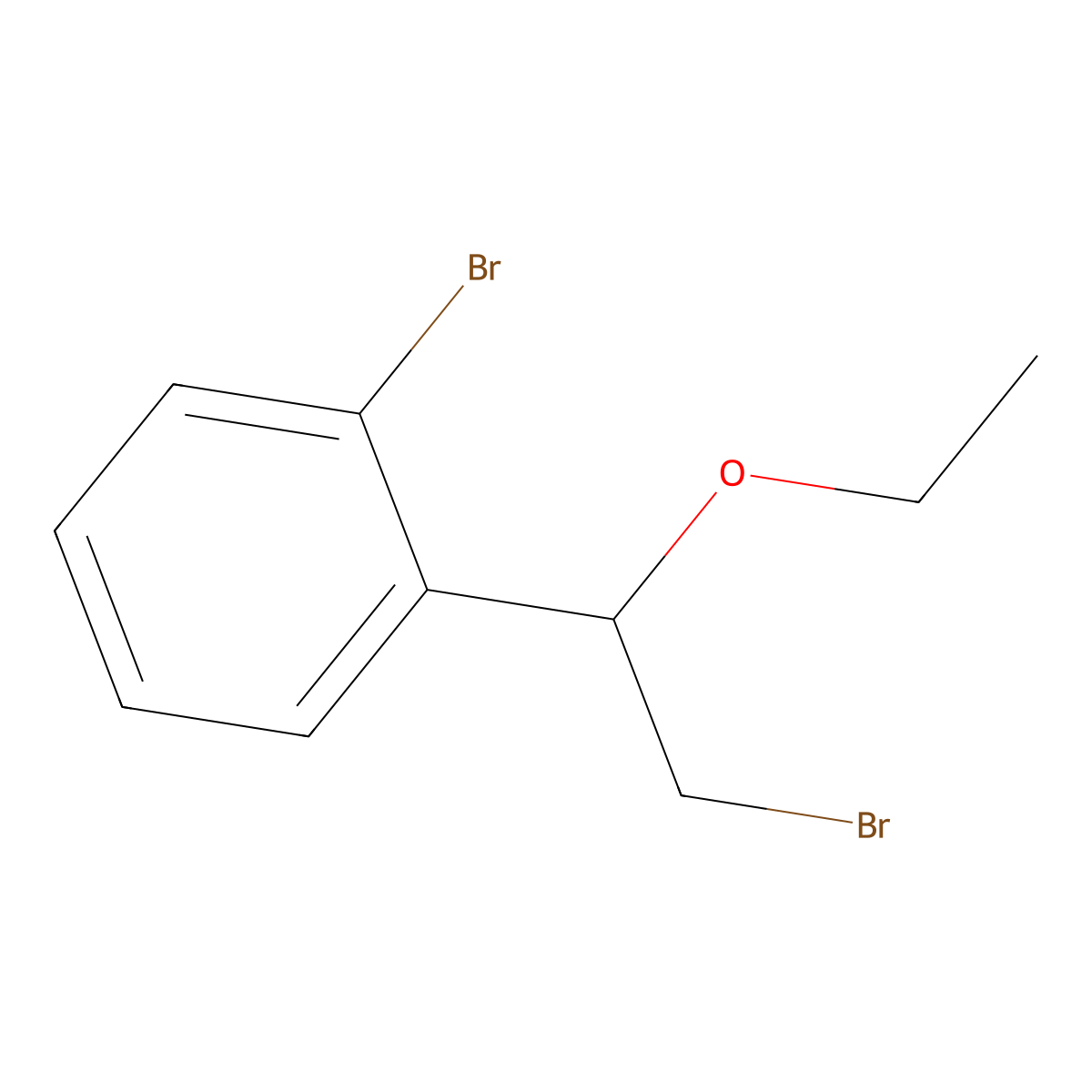 1-Bromo-2-(2-bromo-1-ethoxyethyl)benzene molecular structure, CAS 1249002-43-4