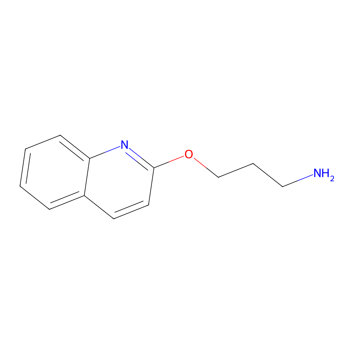 3-(Quinolin-2-yloxy)propan-1-amine molecular structure, CAS 1249008-88-5