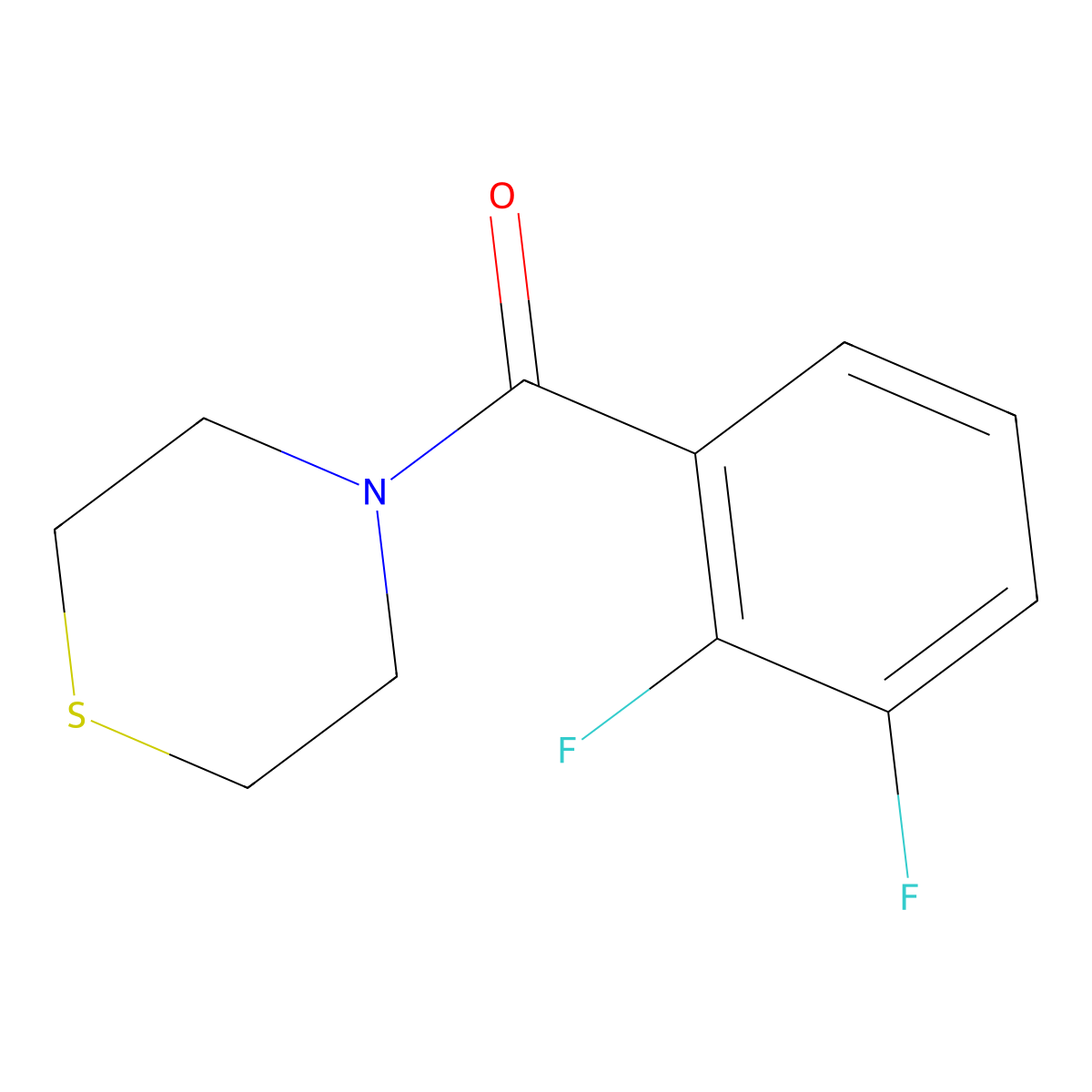 (2,3-Difluorophenyl)(thiomorpholino)methanone molecular structure, CAS 1249010-87-4