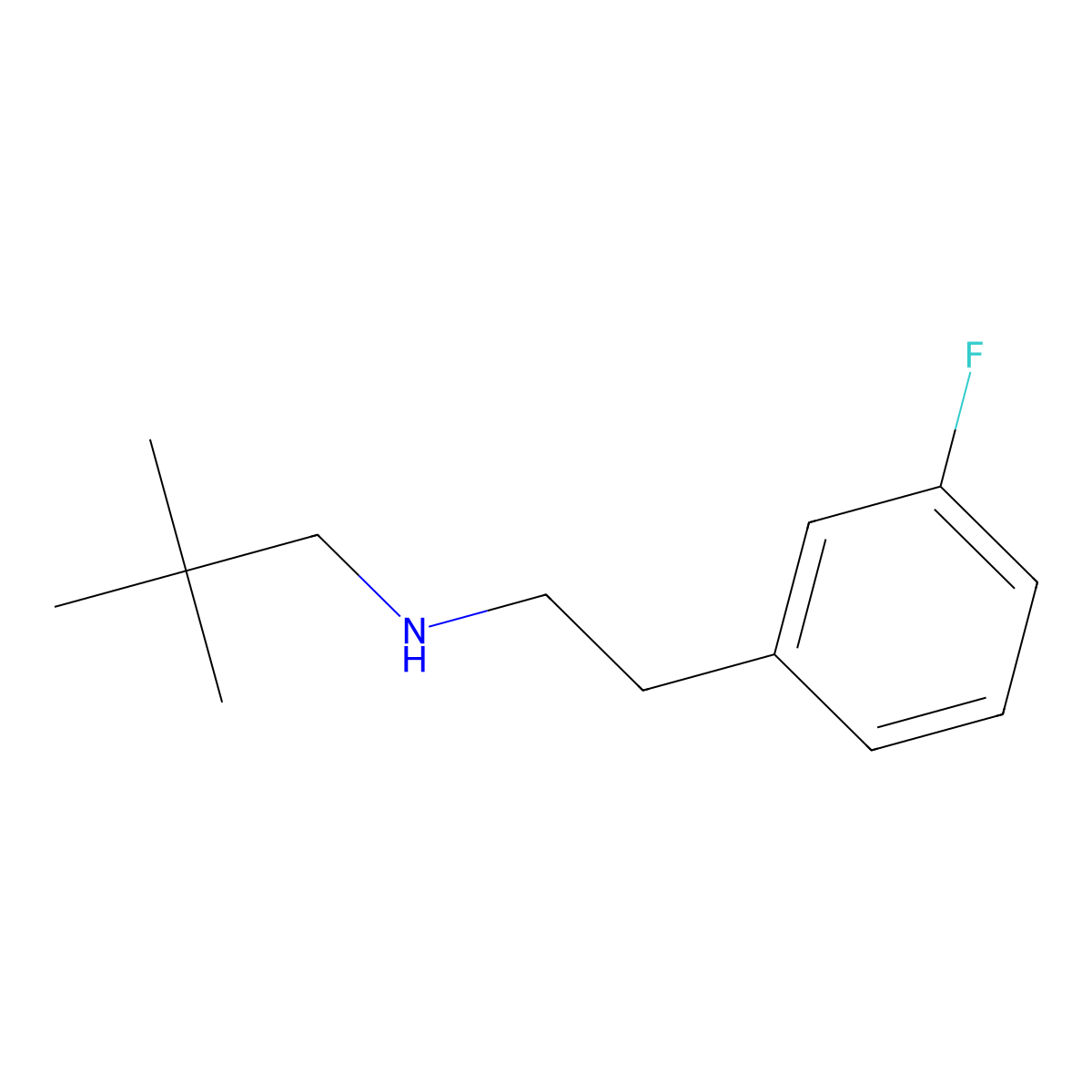 (2,2-Dimethylpropyl)[2-(3-fluorophenyl)ethyl]amine molecular structure, CAS 1249012-38-1