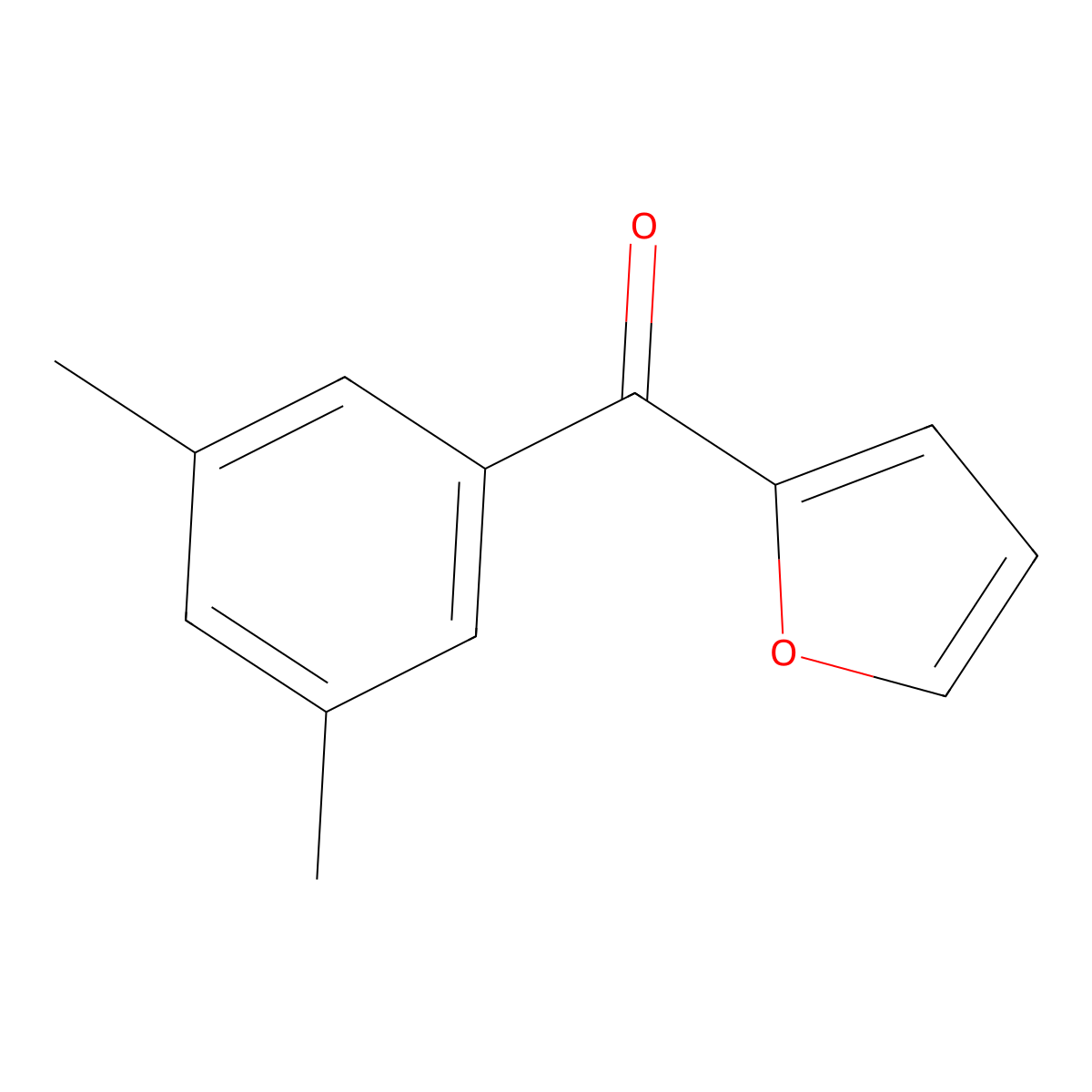 2-(3,5-Dimethylbenzoyl)furan molecular structure, CAS 1249014-38-7