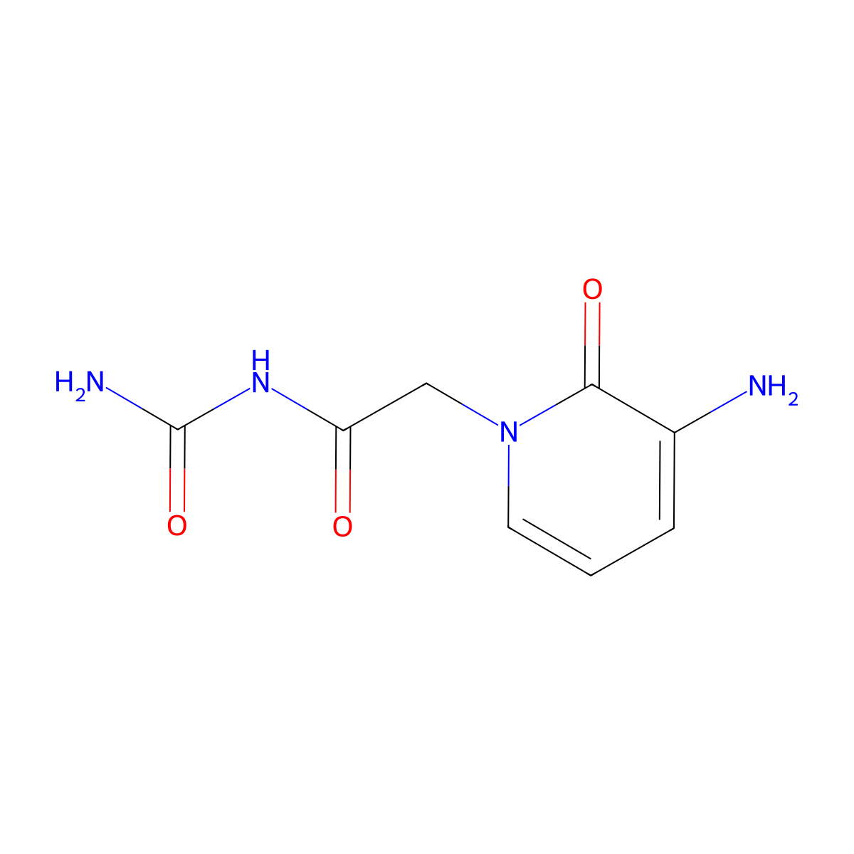 2-(3-Amino-2-oxopyridin-1(2h)-yl)-N-carbamoylacetamide molecular structure, CAS 1249023-27-5