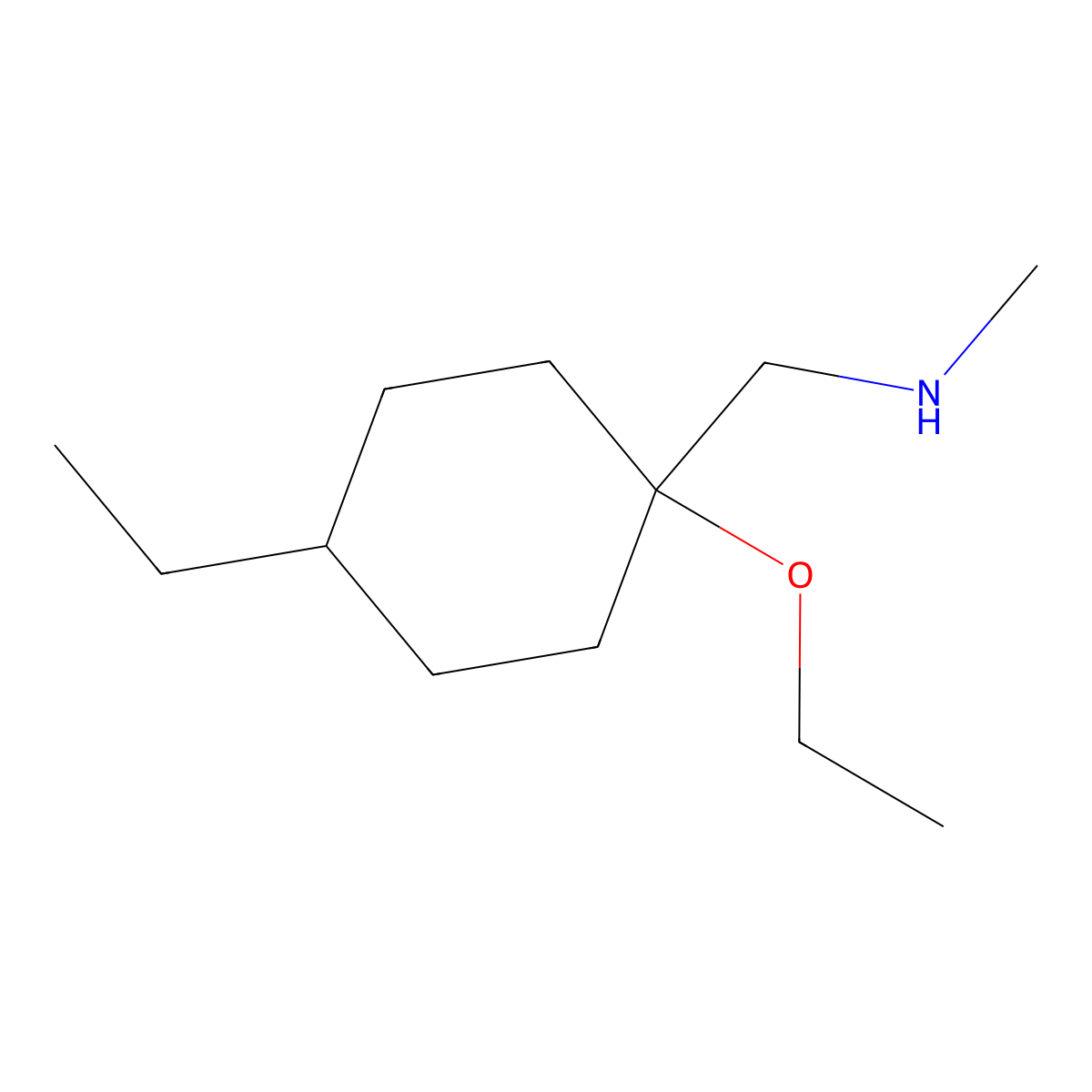 [(1-Ethoxy-4-ethylcyclohexyl)methyl](methyl)amine molecular structure, CAS 1249024-58-5