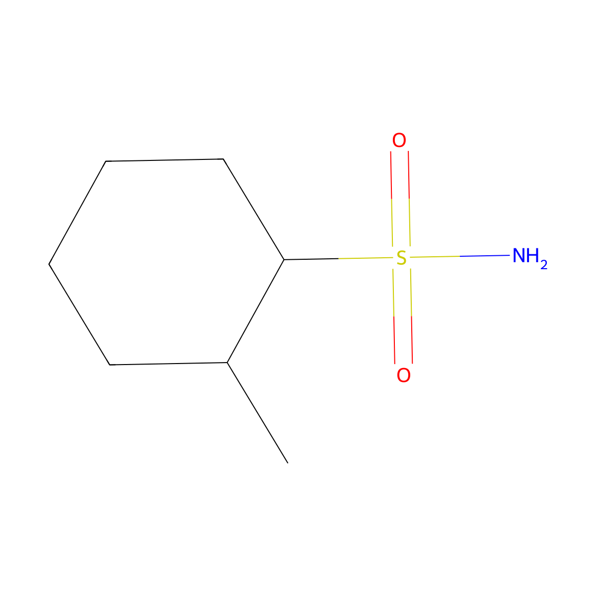 2-Methylcyclohexane-1-sulfonamide molecular structure, CAS 1249025-10-2