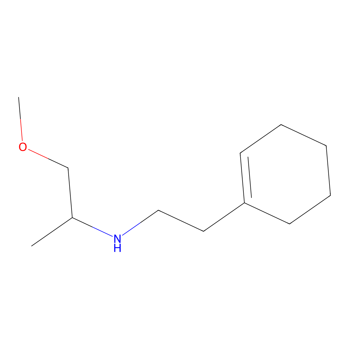 [2-(Cyclohex-1-en-1-yl)ethyl](1-methoxypropan-2-yl)amine molecular structure, CAS 1249026-17-2