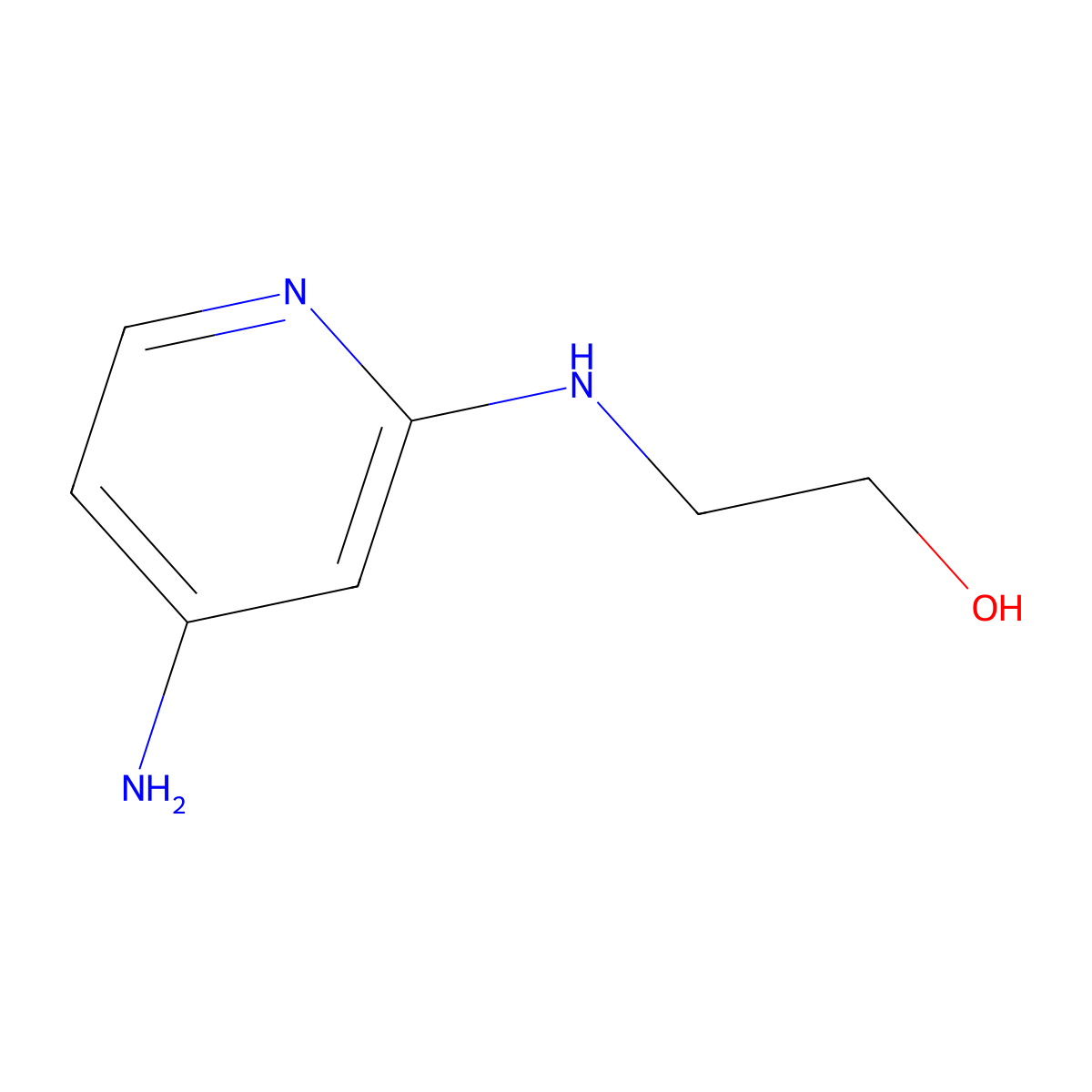 2-((4-Aminopyridin-2-yl)amino)ethanol molecular structure, CAS 1249034-98-7