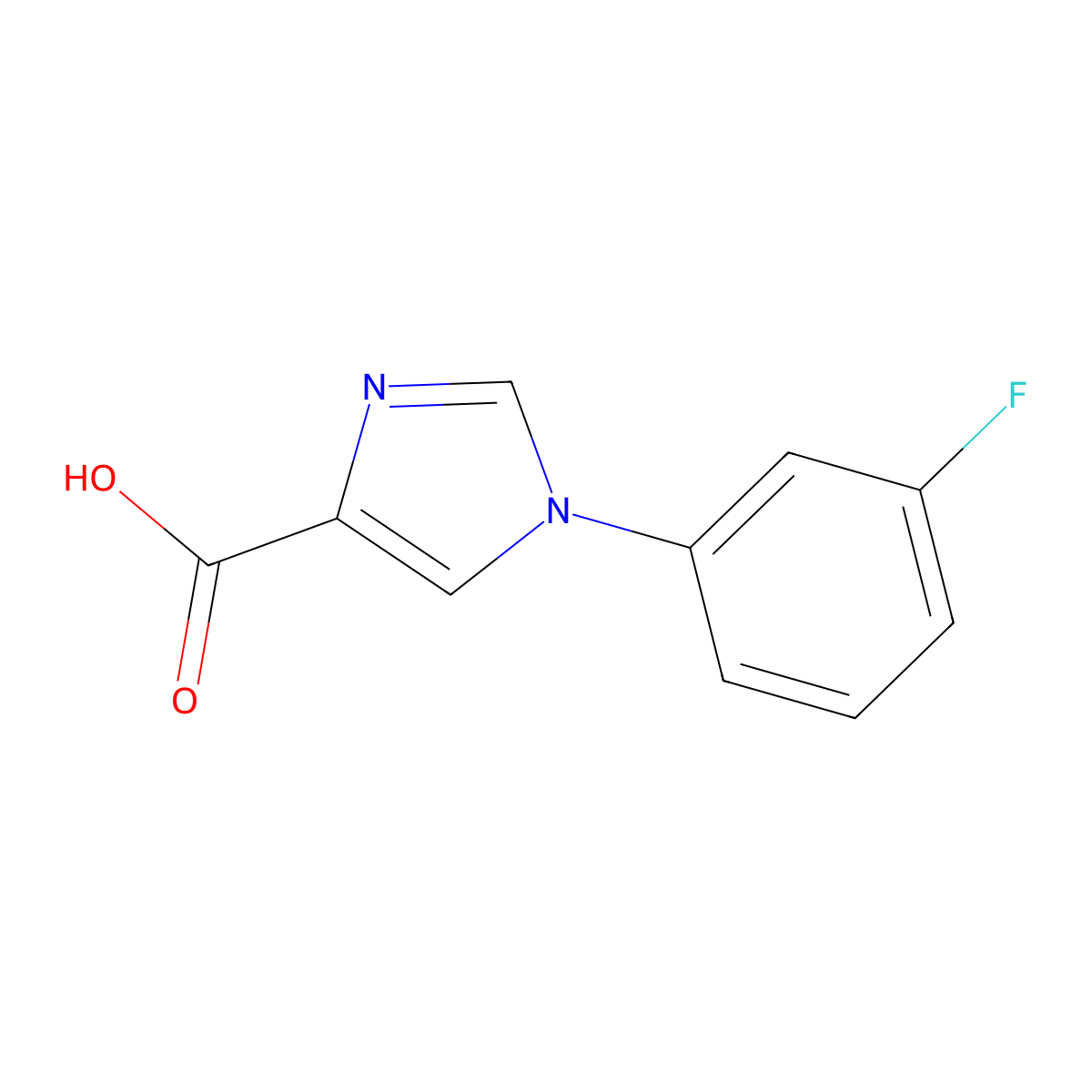 1-(3-Fluorophenyl)-1H-imidazole-4-carboxylic acid molecular structure, CAS 1249035-17-3