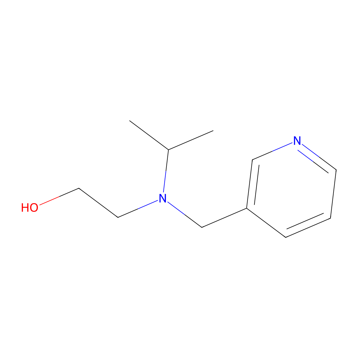 2-(Isopropyl-pyridin-3-ylmethyl-amino)-ethanol molecular structure, CAS 1249039-56-2