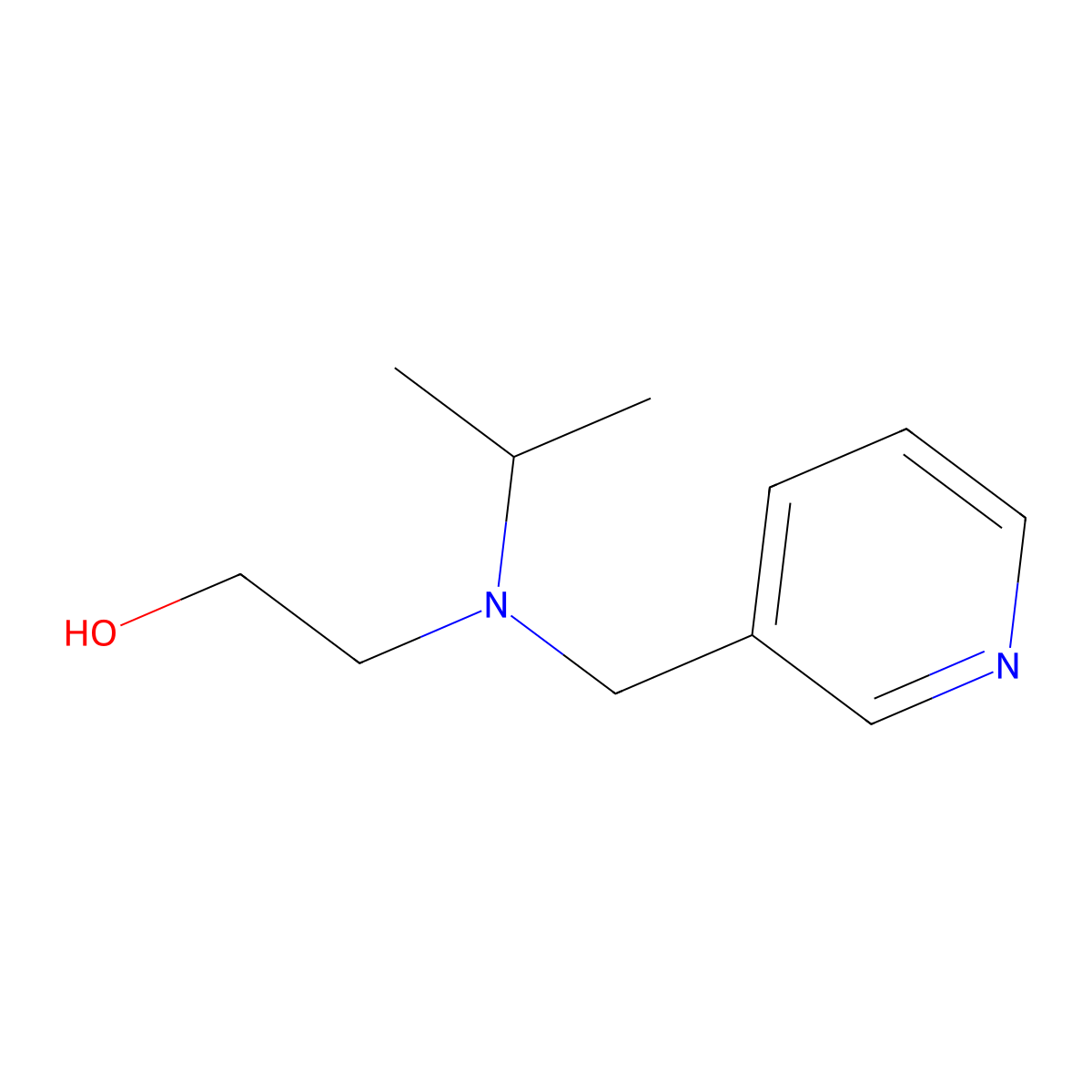 2-(Isopropyl-pyridin-3-ylmethyl-amino)-ethanol molecular structure, CAS 1249039-56-2