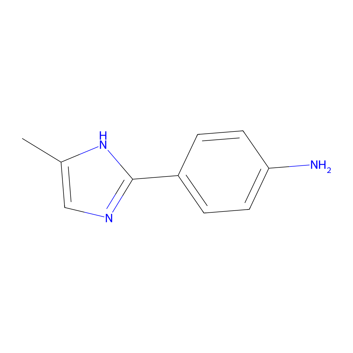 4-(5-methyl-1H-imidazol-2-yl)aniline molecular structure, CAS 1249044-10-7