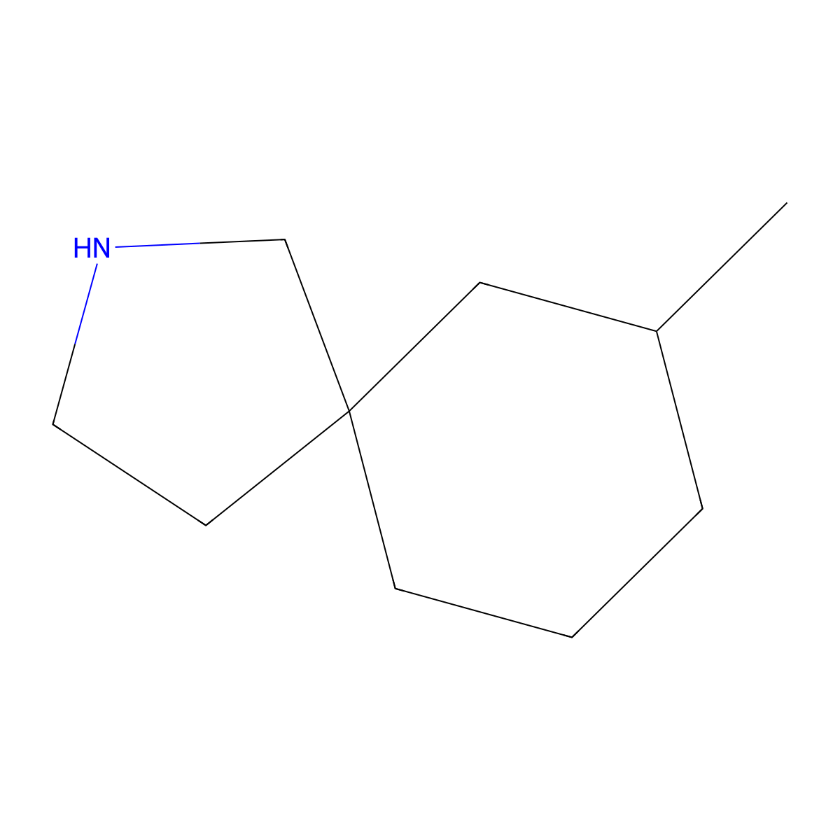 7-Methyl-2-azaspiro[4.5]decane molecular structure, CAS 1249045-28-0