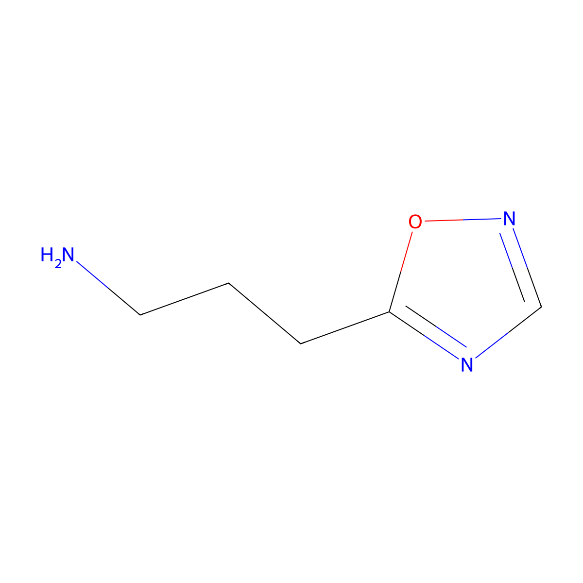 3-(1,2,4-Oxadiazol-5-yl)propan-1-amine molecular structure, CAS 1249045-75-7