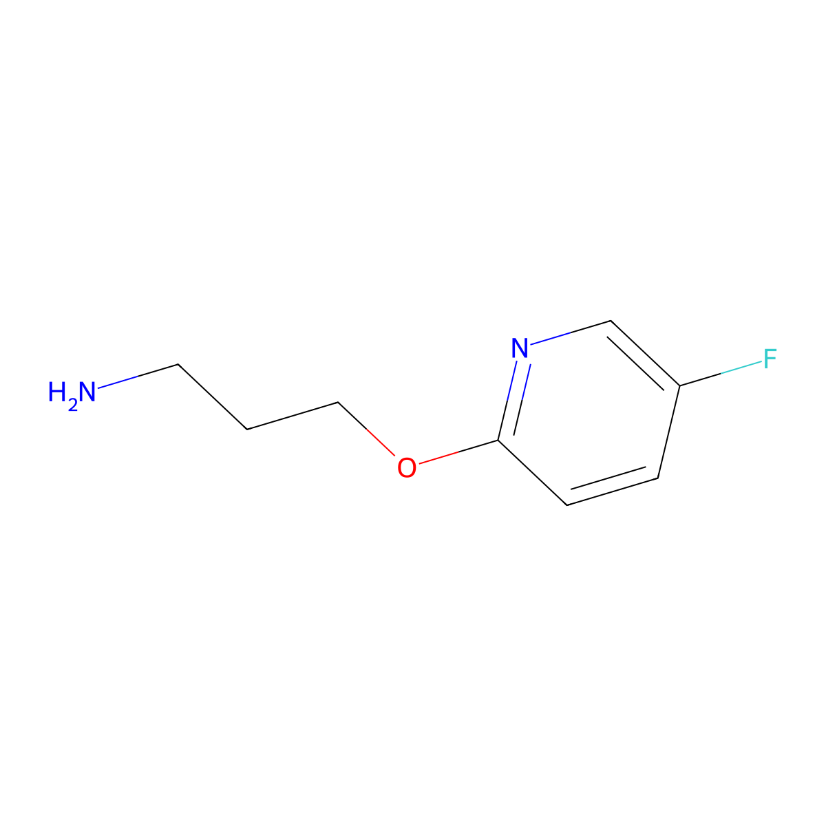 3-((5-Fluoropyridin-2-yl)oxy)propan-1-amine molecular structure, CAS 1249063-85-1