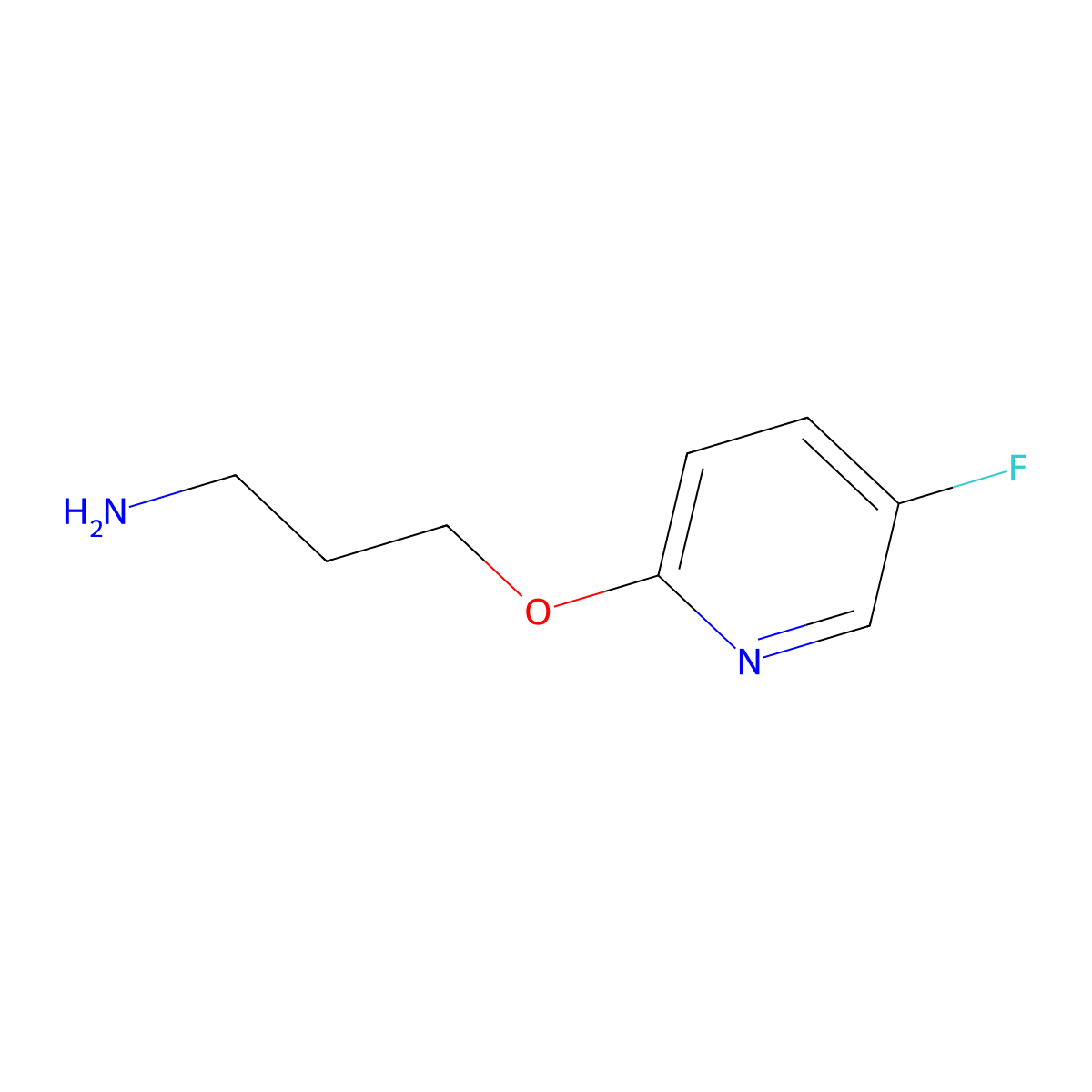 3-((5-Fluoropyridin-2-yl)oxy)propan-1-amine molecular structure, CAS 1249063-85-1