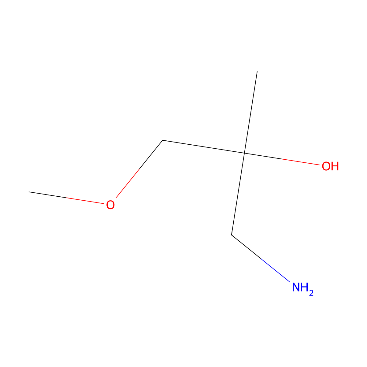 1-Amino-3-methoxy-2-methylpropan-2-ol molecular structure, CAS 1249066-60-1