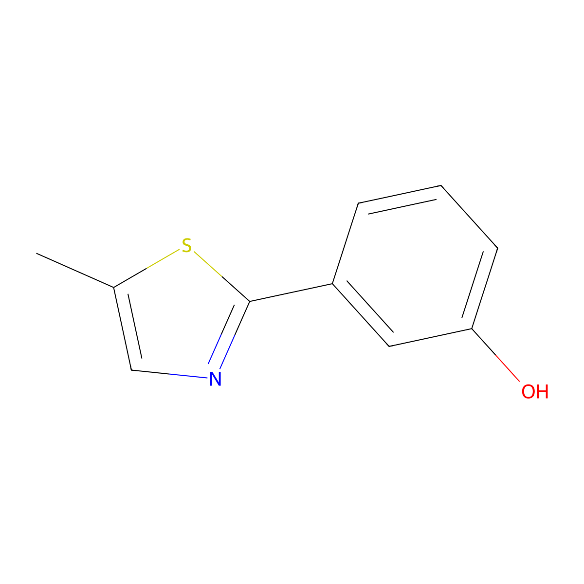 3-(5-Methylthiazol-2-YL)phenol molecular structure, CAS 1249073-24-2