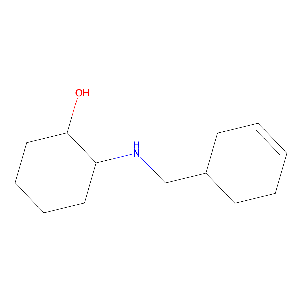 2-{[(Cyclohex-3-en-1-yl)methyl]amino}cyclohexan-1-ol molecular structure, CAS 1249074-36-9