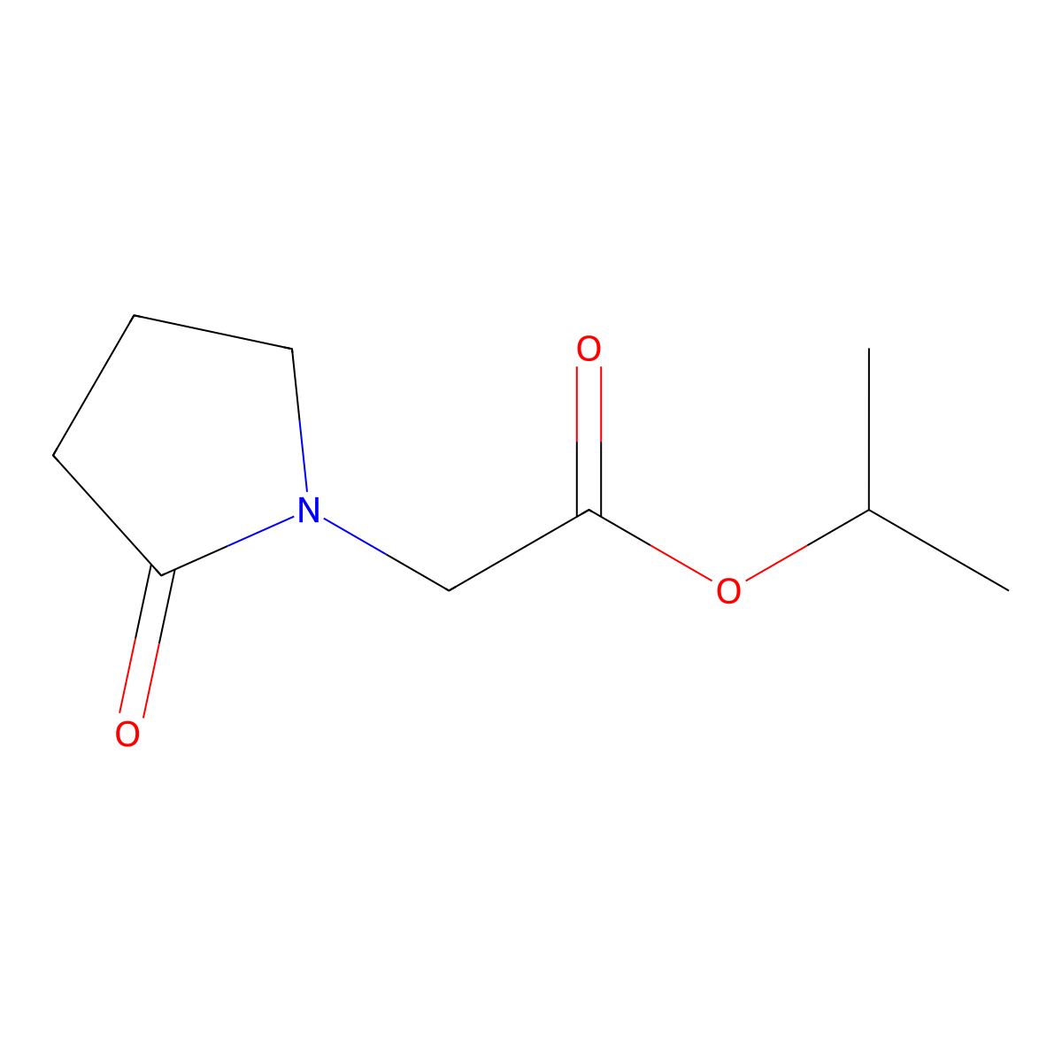 Isopropyl 2-(2-oxopyrrolidin-1-yl)acetate molecular structure, CAS 1249080-59-8