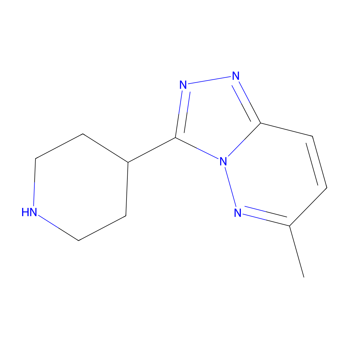 4-{6-Methyl-[1,2,4]triazolo[4,3-b]pyridazin-3-yl}piperidine molecular structure, CAS 1249085-98-0