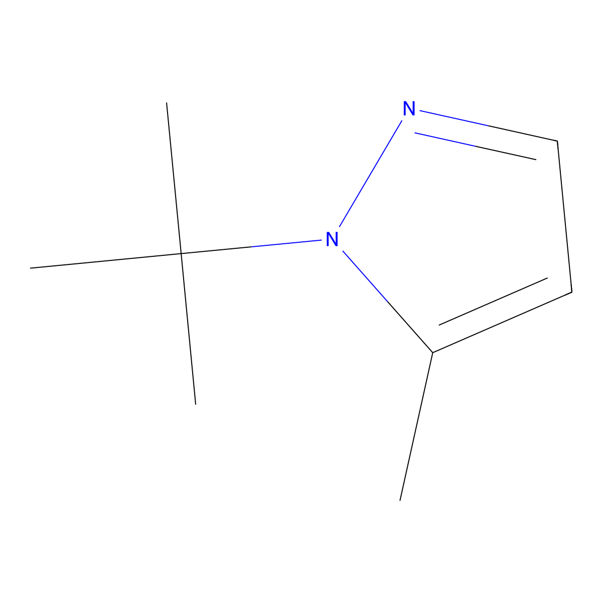 1-(tert-Butyl)-5-methyl-1H-pyrazole molecular structure, CAS 1249088-67-2