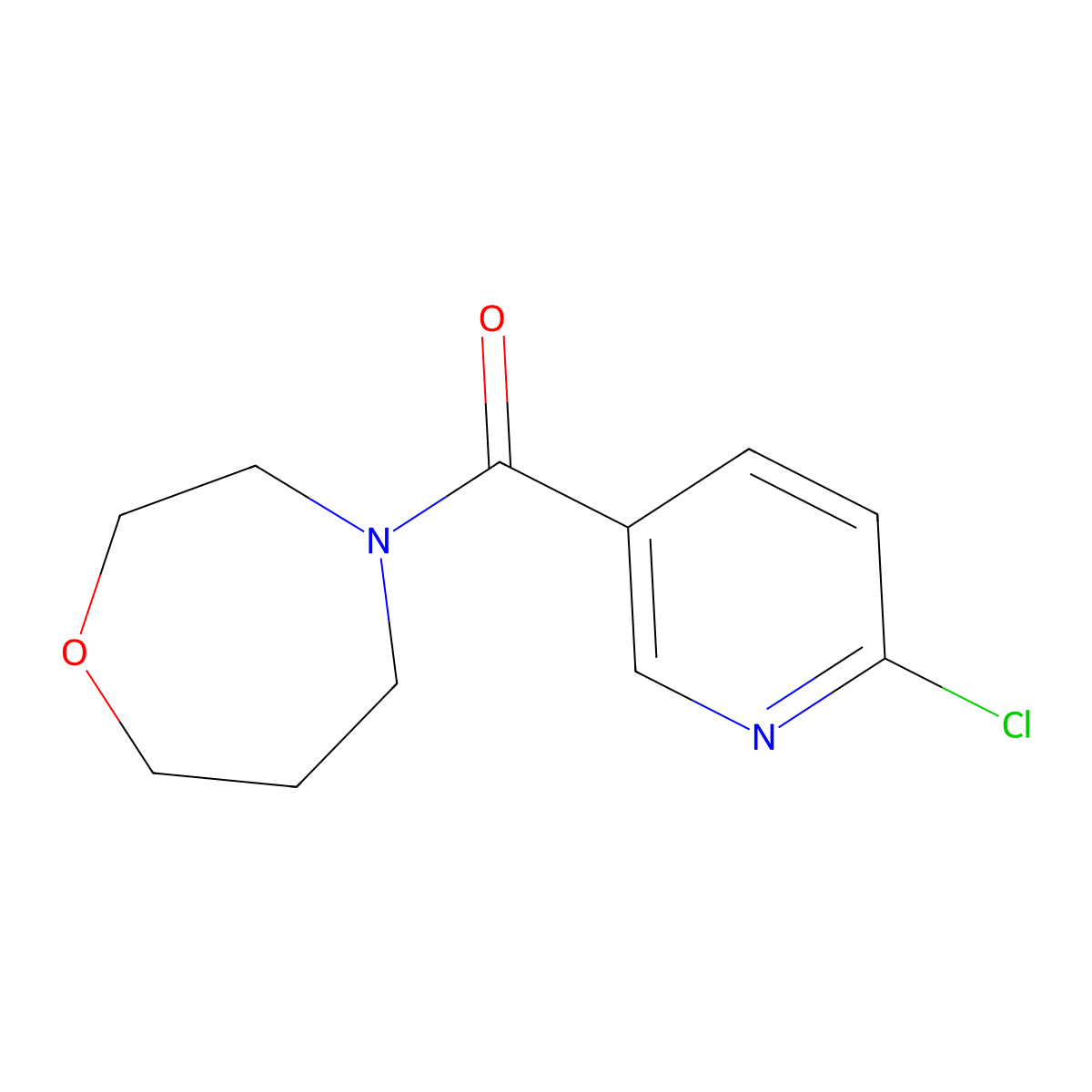 4-(6-Chloropyridine-3-carbonyl)-1,4-oxazepane molecular structure, CAS 1249093-95-5