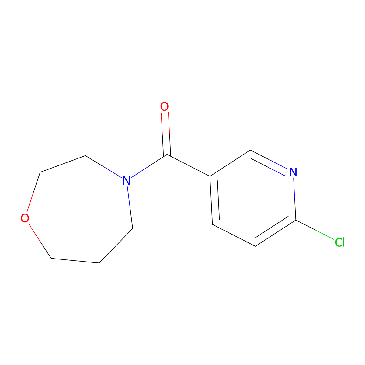 4-(6-Chloropyridine-3-carbonyl)-1,4-oxazepane molecular structure, CAS 1249093-95-5