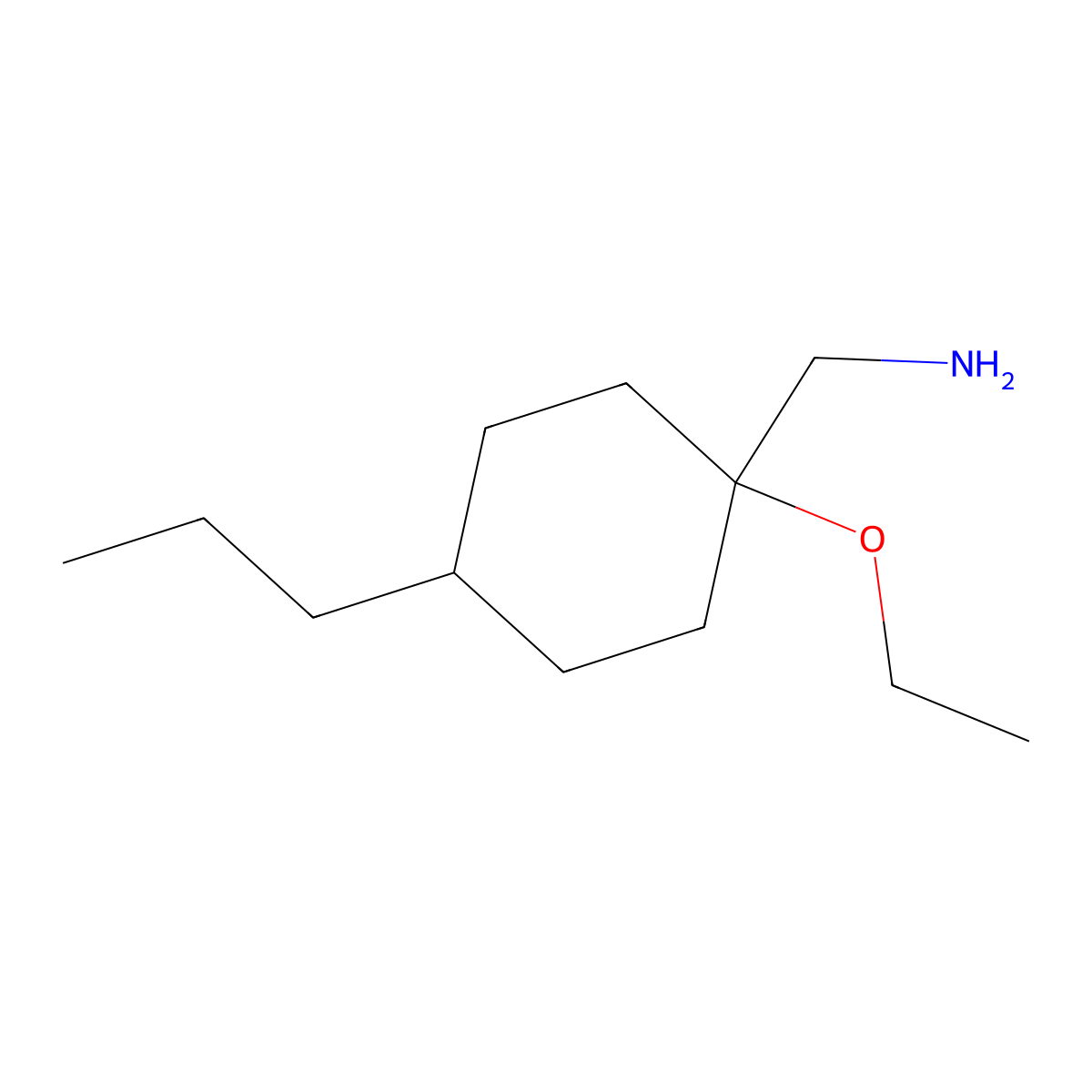 (1-Ethoxy-4-propylcyclohexyl)methanamine molecular structure, CAS 1249096-33-0