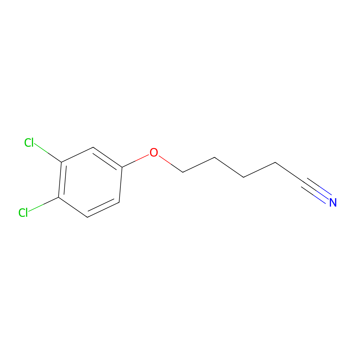 5-(3,4-Dichloro-phenoxy)pentanenitrile molecular structure, CAS 1249098-07-4