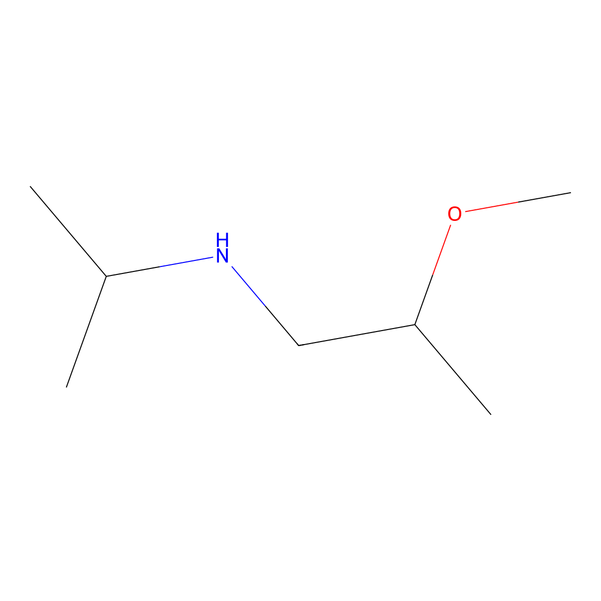 (2-Methoxypropyl)(propan-2-yl)amine molecular structure, CAS 1249099-59-9
