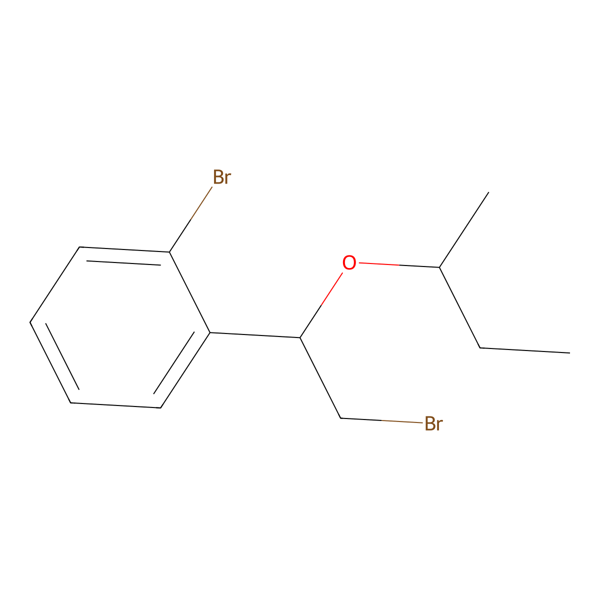 1-Bromo-2-(2-bromo-1-(sec-butoxy)ethyl)benzene molecular structure, CAS 1249108-29-9