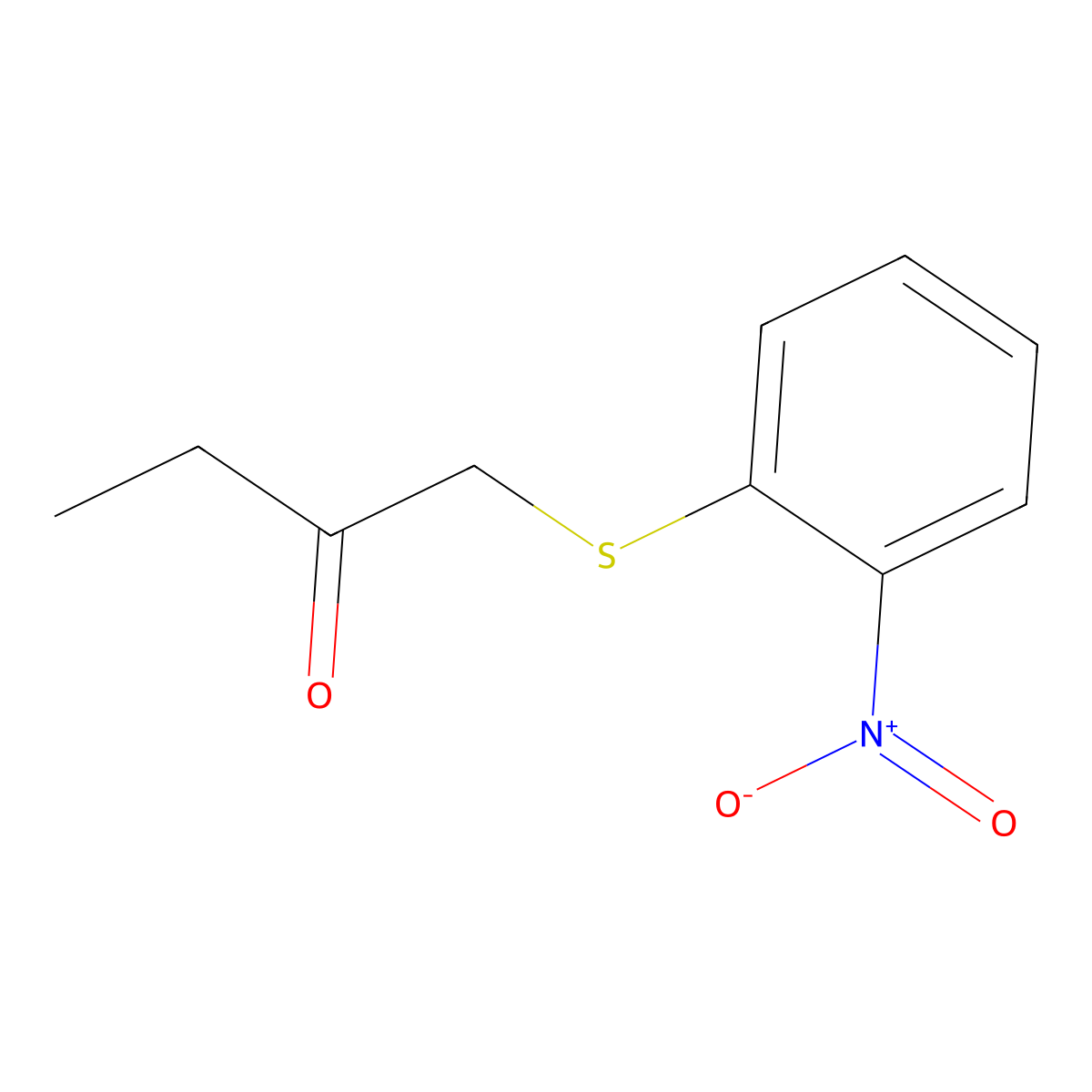1-[(2-Nitrophenyl)sulfanyl]butan-2-one molecular structure, CAS 1249109-66-7