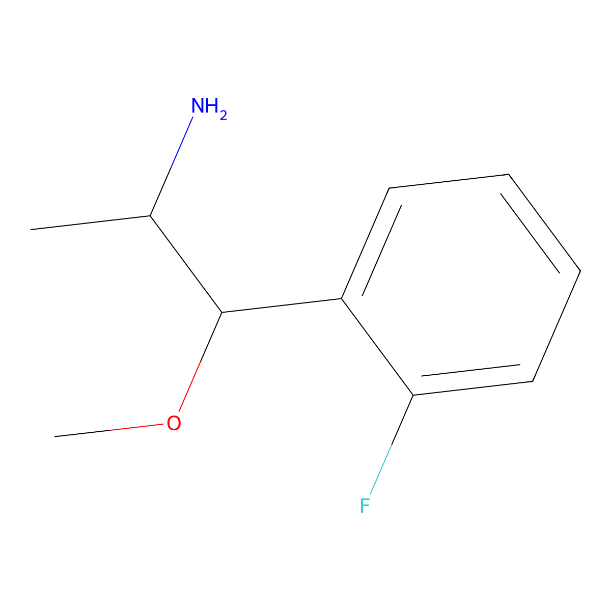 1-(2-Fluorophenyl)-1-methoxypropan-2-amine molecular structure, CAS 1249111-50-9