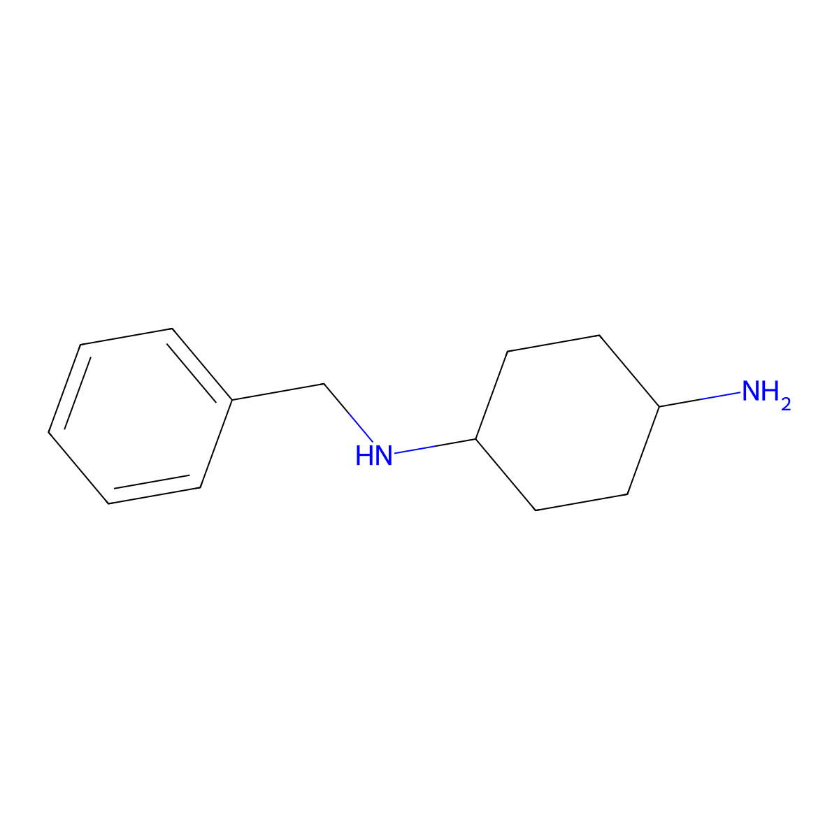 N1-Benzylcyclohexane-1,4-diamine molecular structure, CAS 1249130-30-0