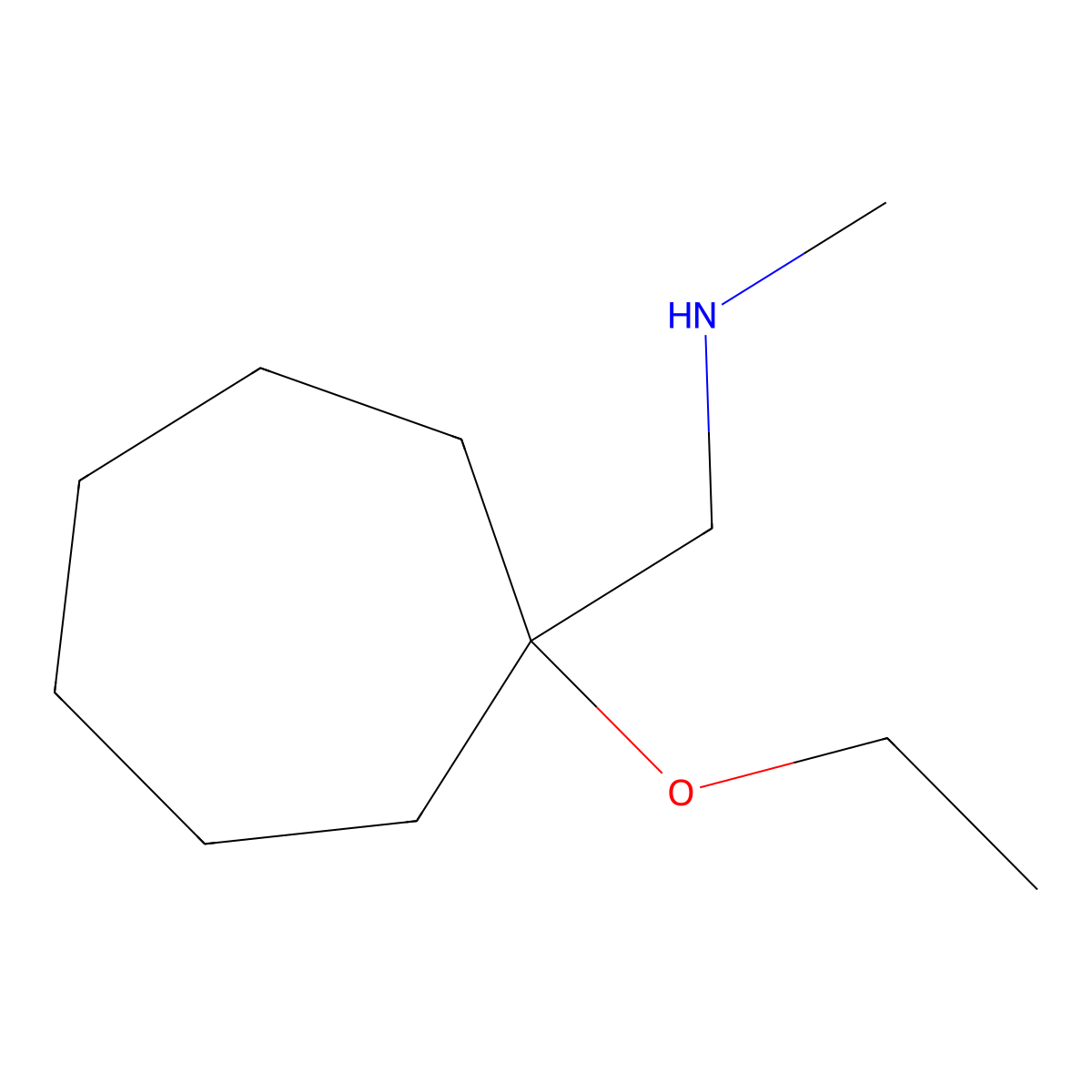 [(1-Ethoxycycloheptyl)methyl](methyl)amine molecular structure, CAS 1249133-31-0