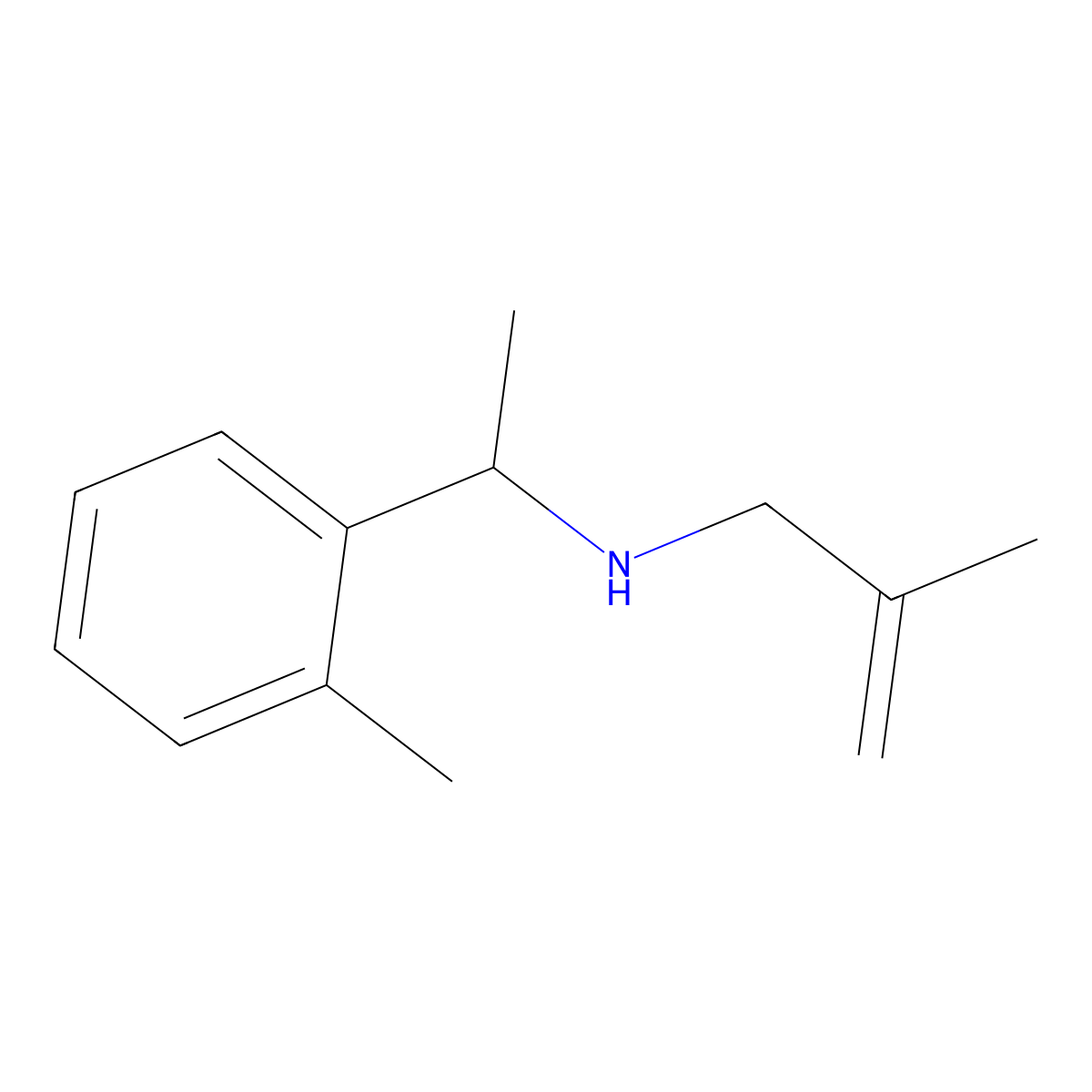 [1-(2-Methylphenyl)ethyl](2-methylprop-2-en-1-yl)amine molecular structure, CAS 1249138-44-0