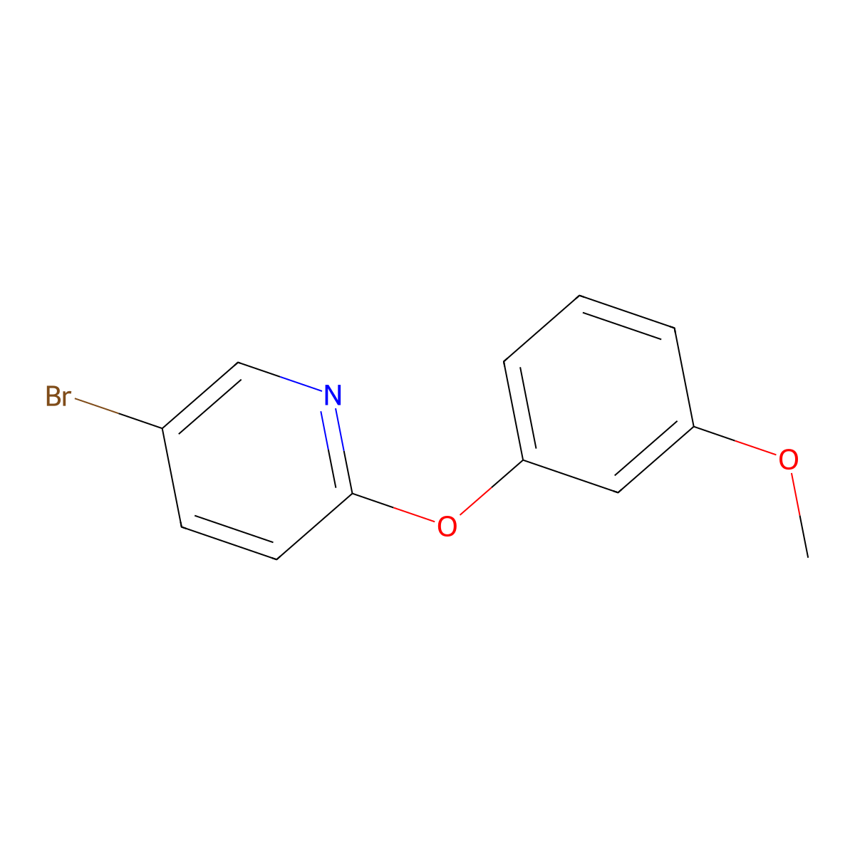 5-Bromo-2-(3-methoxyphenoxy)pyridine molecular structure, CAS 1249147-55-4