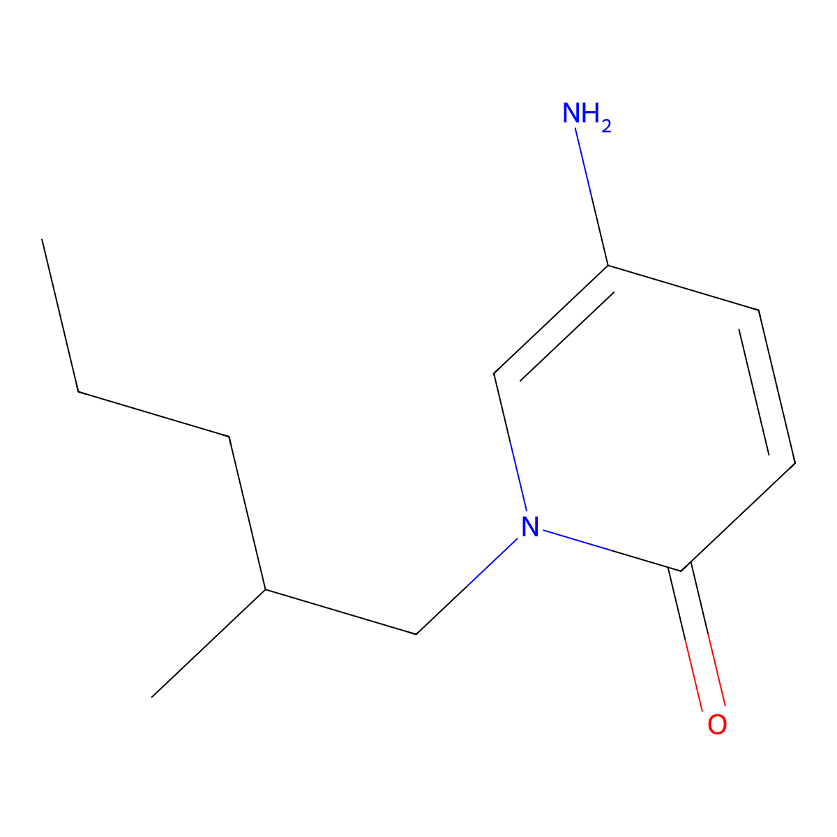 5-Amino-1-(2-methylpentyl)pyridin-2(1h)-one molecular structure, CAS 1249148-96-6