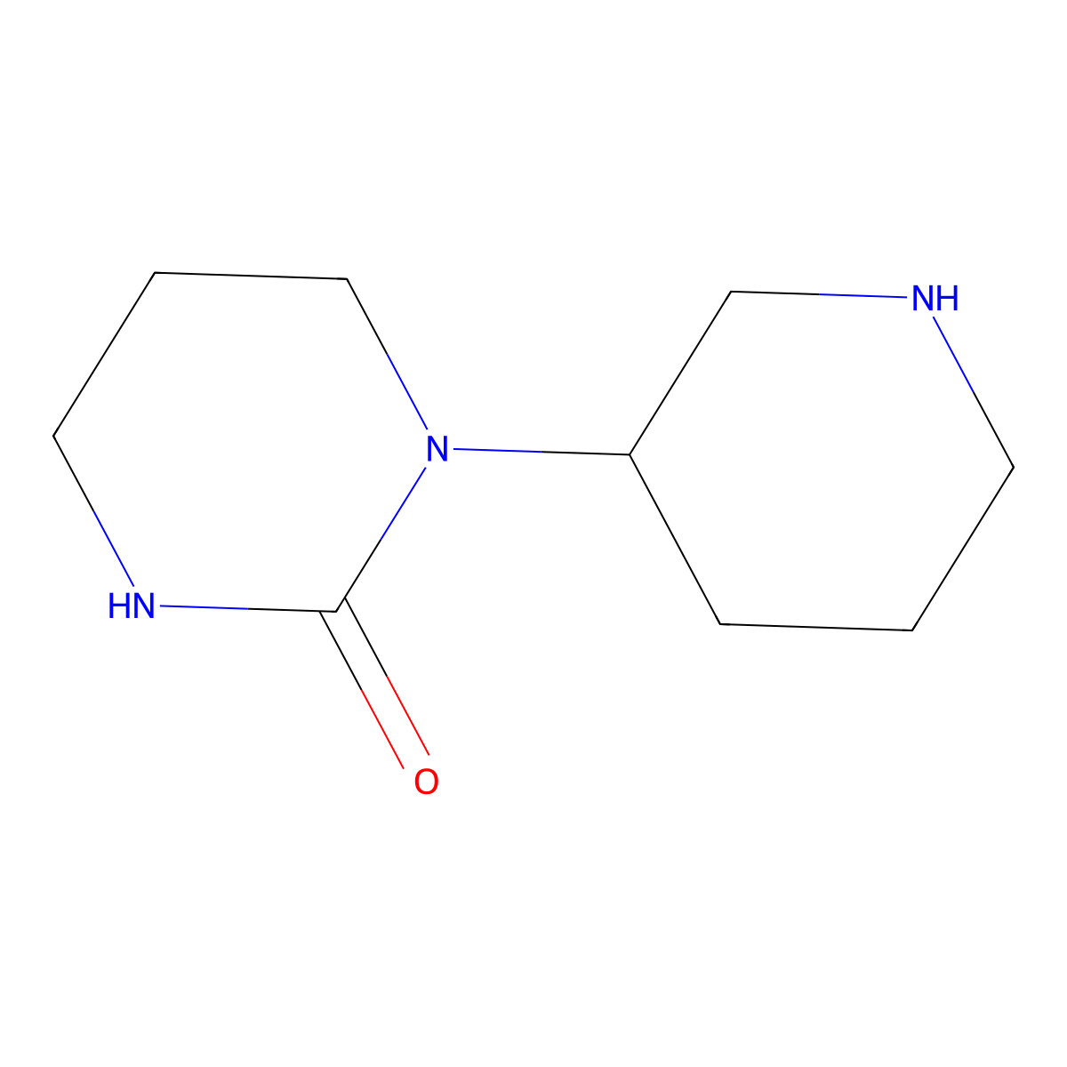 1-(piperidin-3-yl)tetrahydropyrimidin-2(1H)-one molecular structure, CAS 1249151-64-1