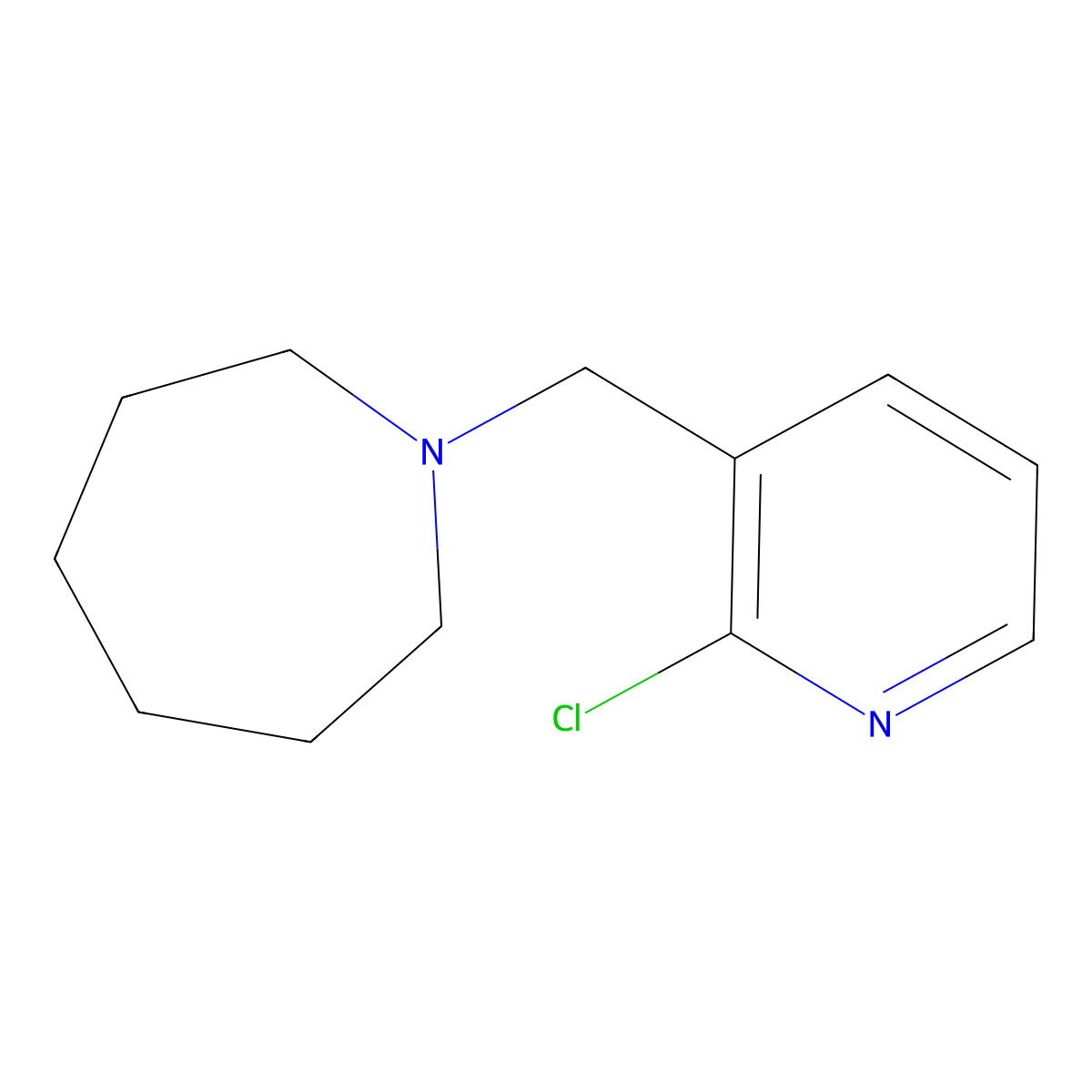 1-[(2-Chloropyridin-3-yl)methyl]azepane molecular structure, CAS 1249151-66-3